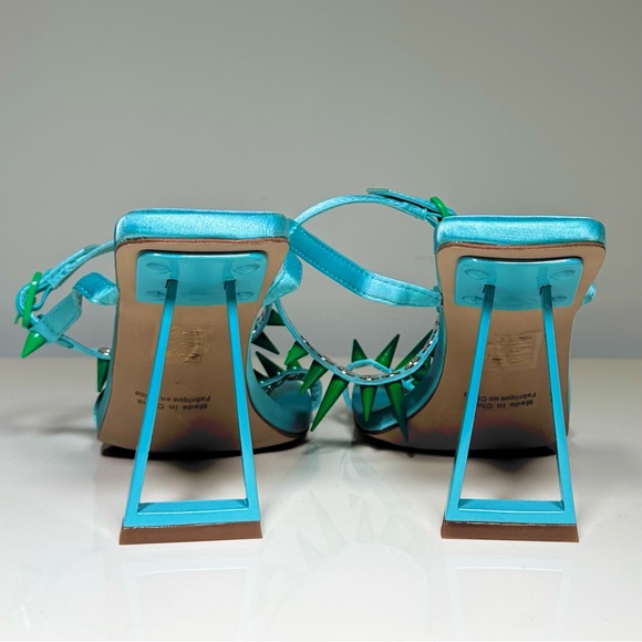 jeffery campbell blue spike heels - Picture 3 of 4